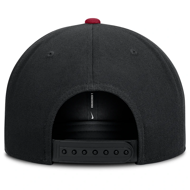 Men's Nike Black/Red Arizona Diamondbacks Primetime Pro Dri-FIT Snapback Hat