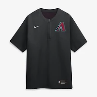 Men's Nike Black Arizona Diamondbacks Authentic Collection Dri-FIT Quarter-Zip Windshirt