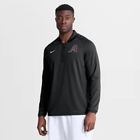 Pull-over Nike Authentic Collection Dri-FIT Raglan demi-zip pour homme, noir, Arizona Diamondbacks.