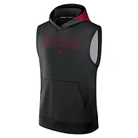 Sweat à capuche sans manches Nike Dri-FIT Authentic Collection des Diamondbacks de l'Arizona pour homme, noir