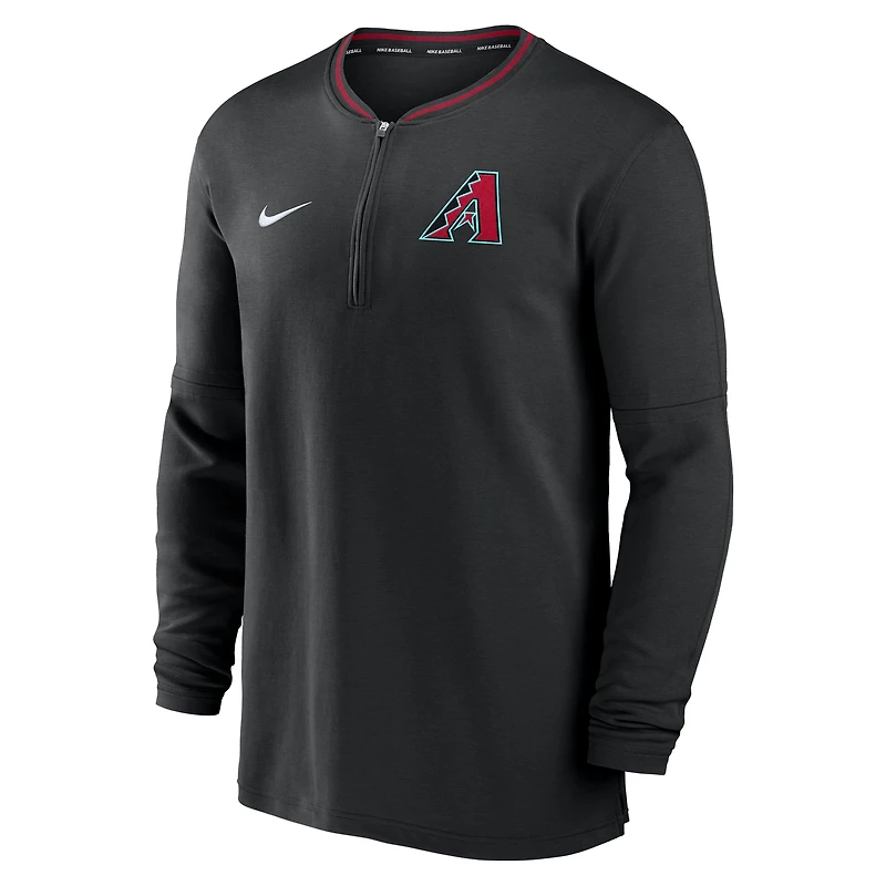 Men's Nike Black Arizona Diamondbacks Authentic Collection Performance Half-Zip Top