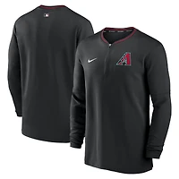Men's Nike Black Arizona Diamondbacks Authentic Collection Performance Half-Zip Top