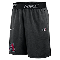 Short en tricot Nike Performance noir pour homme, collection authentique des Diamondbacks de l'Arizona