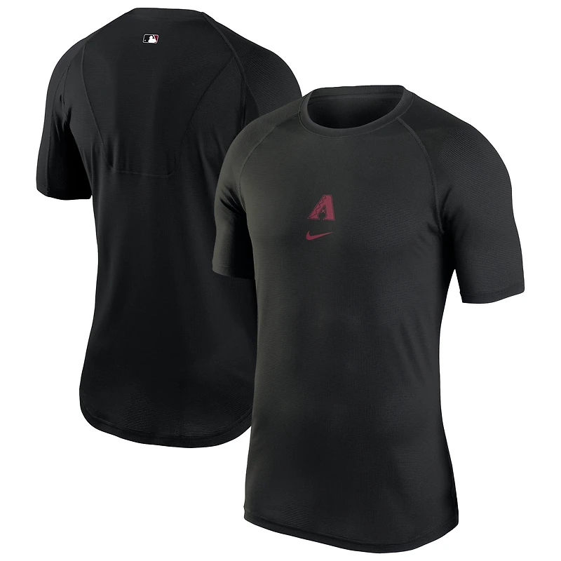 Men's Nike Black Arizona Diamondbacks Authentic Collection Performance Raglan T-Shirt