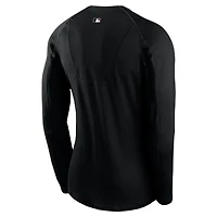 Men's Nike Black Arizona Diamondbacks Authentic Collection Raglan Long Sleeve T-Shirt
