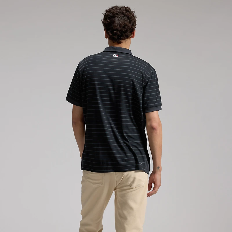 Polo rayé Victory Dri-FIT de la collection Authentic des Arizona Diamondbacks Nike pour homme, noir
