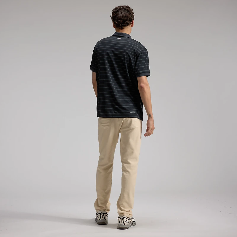 Polo rayé Victory Dri-FIT de la collection Authentic des Arizona Diamondbacks Nike pour homme, noir