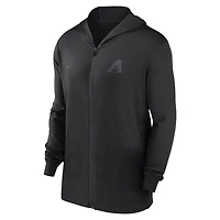 Men's Nike Black Arizona Diamondbacks Authentic Collection Travel Performance Lightweight Full-Zip Hoodie