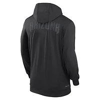 Men's Nike Black Arizona Diamondbacks Authentic Collection Travel Performance Lightweight Full-Zip Hoodie