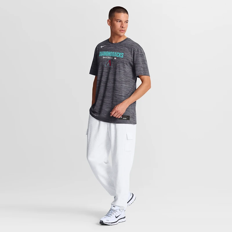 T-shirt Nike Velocity Dri-FIT Authentic Collection pour homme, noir, Arizona Diamondbacks