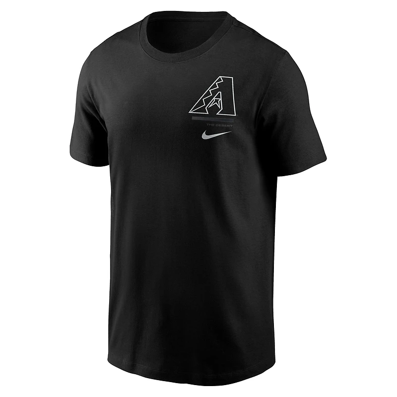 Men's Nike  Black Arizona Diamondbacks Bar Loading T-Shirt