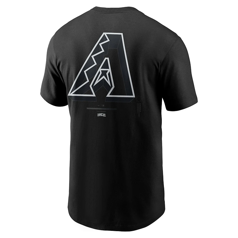 Men's Nike  Black Arizona Diamondbacks Bar Loading T-Shirt