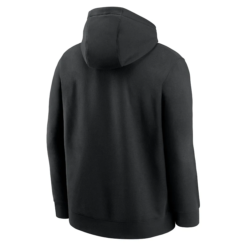 Men's Nike Black Arizona Diamondbacks Cooperstown Collection Logo Club Pullover Hoodie