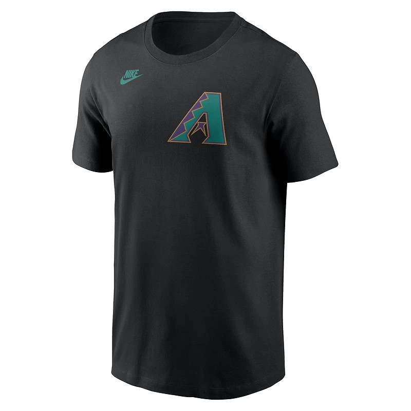 Men's Nike Black Arizona Diamondbacks Cooperstown Collection Logo T-Shirt