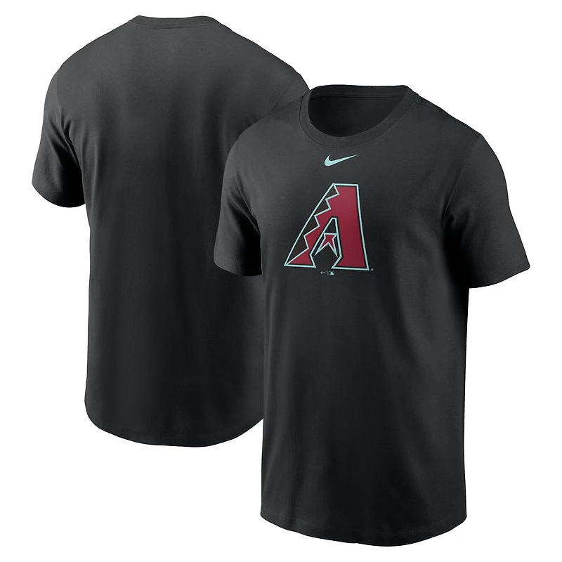 T-shirt Nike pour homme, noir, Arizona Diamondbacks Fuse, grand logo