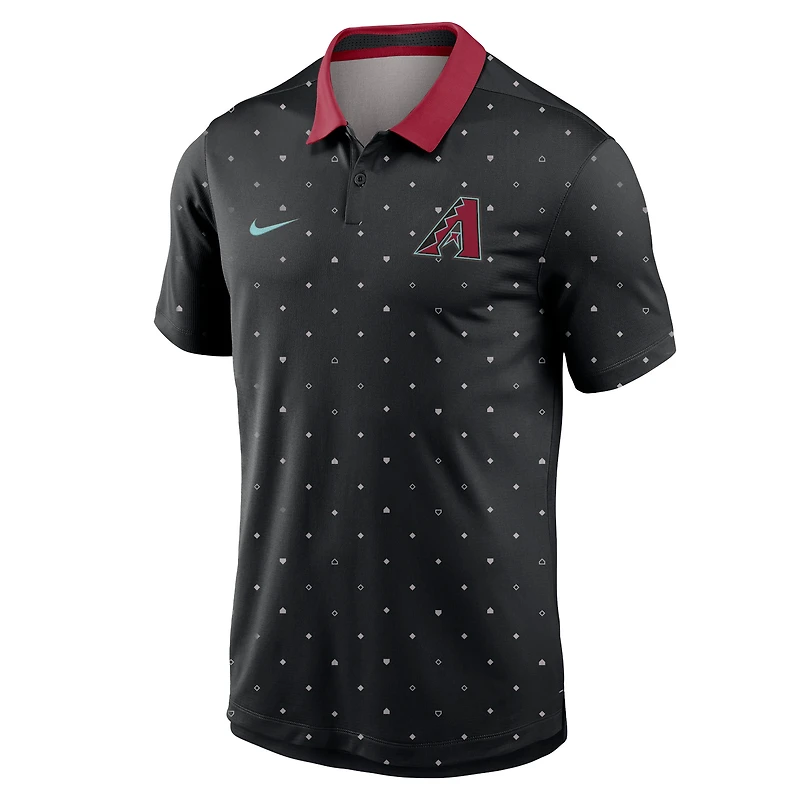 Polo Nike noir Legacy Icon Vapor Dri-FIT des Diamondbacks de l'Arizona pour homme