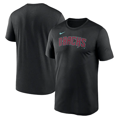 Men's Nike Black Arizona Diamondbacks Legend Fuse Wordmark T-Shirt