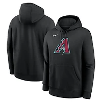 Men's Nike Black Arizona Diamondbacks Logo Club Fleece Hoodie