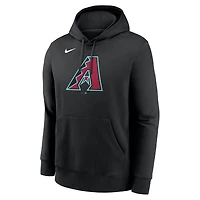 Sweat à capuche Nike noir Arizona Diamondbacks Logo Club Fleece pour homme