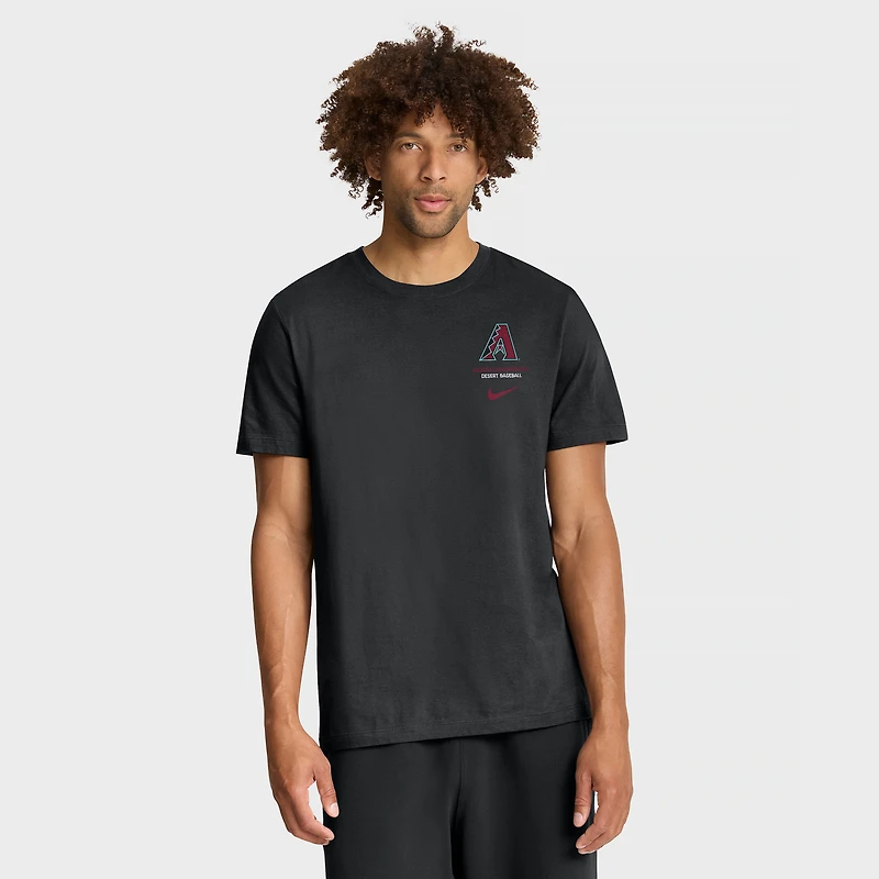Men's Nike Black Arizona Diamondbacks Primetime 2-Hit T-Shirt