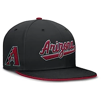 Casquette ajustée Nike Primetime Dri-FIT noire pour homme, Arizona Diamondbacks.
