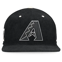 Men's Nike  Black Arizona Diamondbacks Pro Corduroy Structured Snapback Hat
