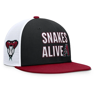 Casquette Snapback Nike Pro Trucker noire pour homme des Arizona Diamondbacks