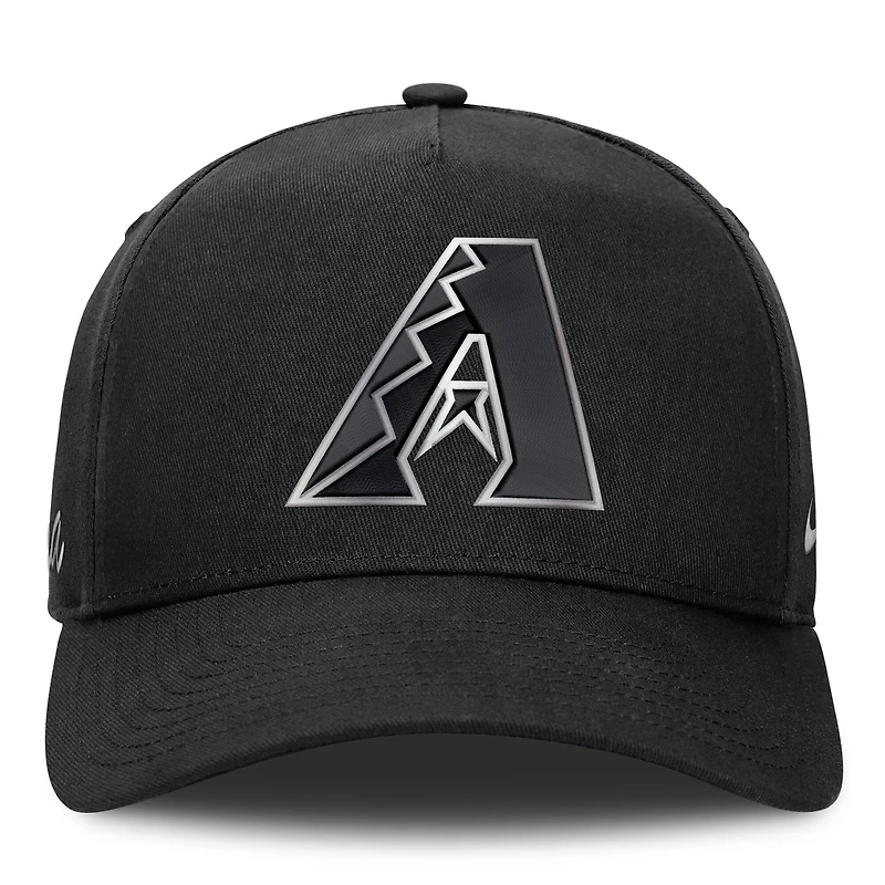 Men's Nike Black Arizona Diamondbacks Rise Dri-FIT A-Frame Adjustable Hat