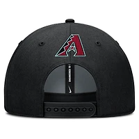 Casquette ajustable Nike Rise Gaberdine pour homme, noire, Arizona Diamondbacks