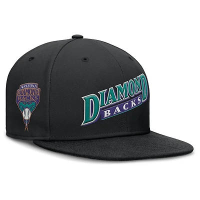 Casquette ajustée Nike True Performance pour homme, noire, Arizona Diamondbacks