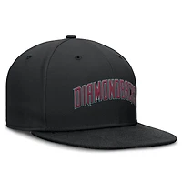 Casquette Nike Arizona Diamondbacks noire pour homme, logo Dri-FIT, visière ronde, coupe ajustée