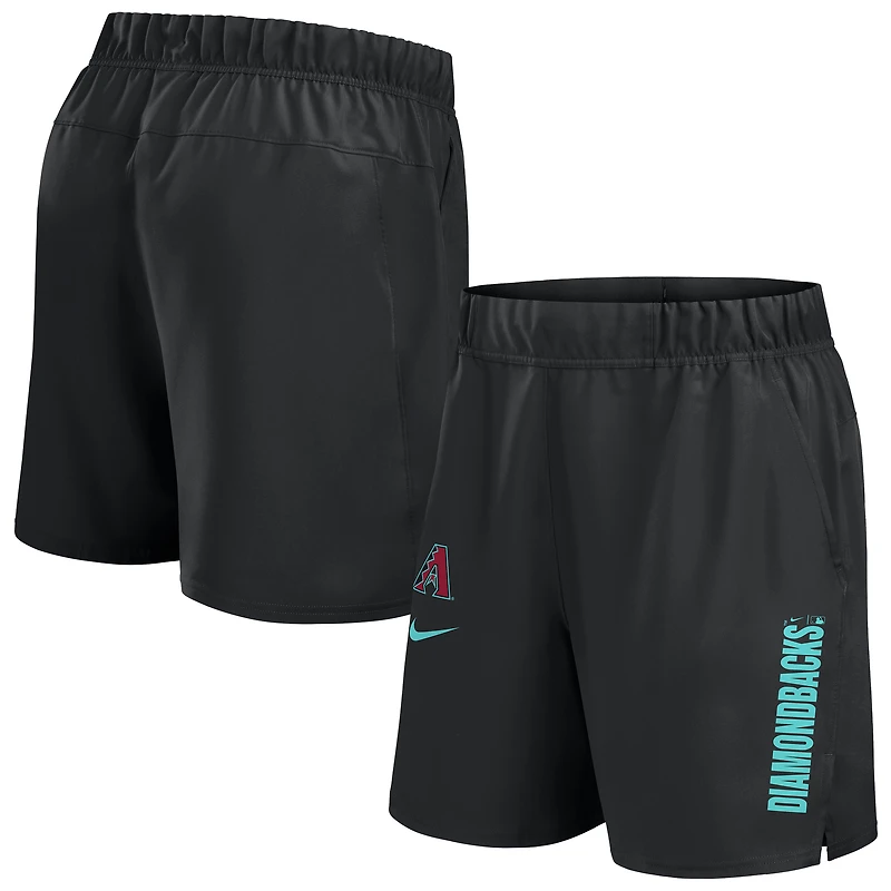 Short Nike Victory Performance tissé noir des Diamondbacks de l'Arizona pour homme