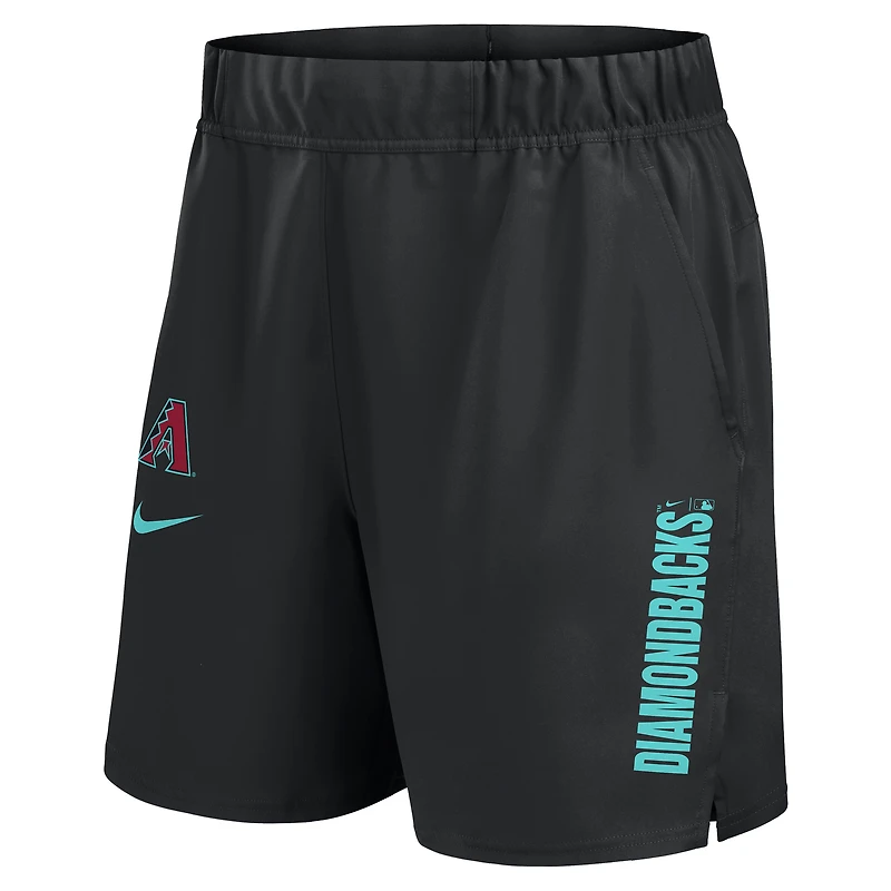 Short Nike Victory Performance tissé noir des Diamondbacks de l'Arizona pour homme
