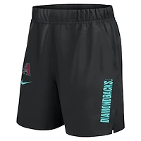 Short Nike Victory Performance tissé noir des Diamondbacks de l'Arizona pour homme