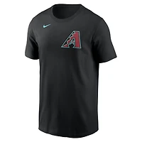 Men's Nike Corbin Burnes Black Arizona Diamondbacks Fuse Name & Number T-Shirt