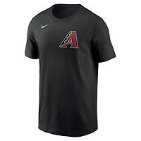 T-shirt Nike Corbin Carroll noir pour homme, Arizona Diamondbacks Fuse, avec nom et numéro
