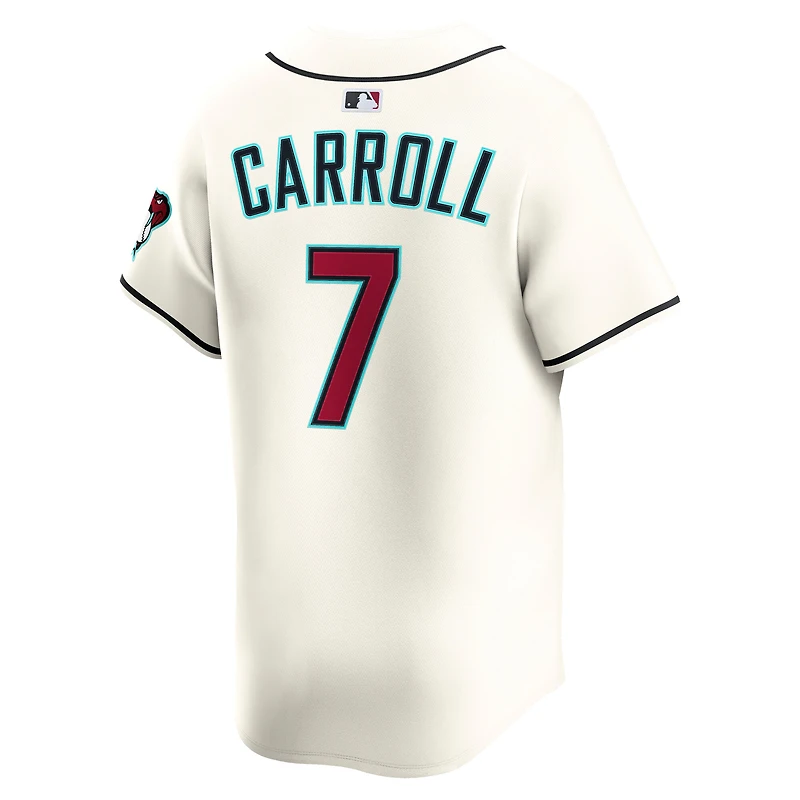 Maillot de joueur Nike Corbin Carroll Cream Arizona Diamondbacks Home Limited pour homme