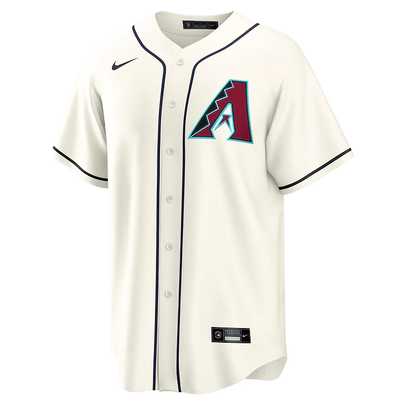 Maillot Nike Corbin Carroll crème pour homme, réplique domicile des Diamondbacks de l'Arizona