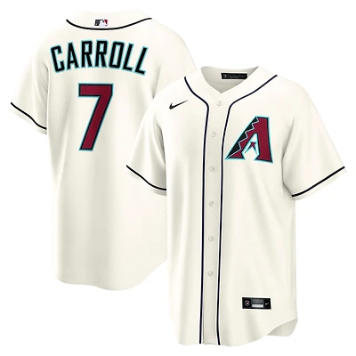 Maillot Nike Corbin Carroll crème pour homme, réplique domicile des Diamondbacks de l'Arizona