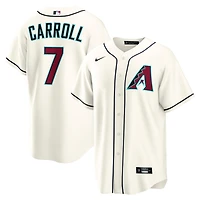 Maillot Nike Corbin Carroll crème pour homme, réplique domicile des Diamondbacks de l'Arizona