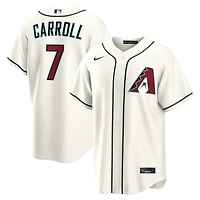 Men's Nike Corbin Carroll Cream Arizona Diamondbacks Home Replica Jersey