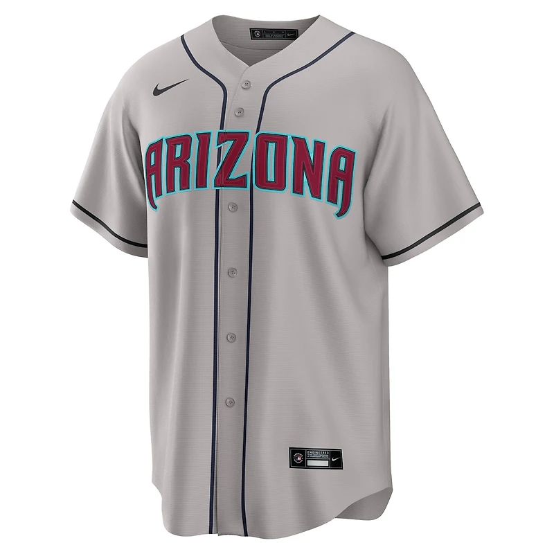 Men's Nike Corbin Carroll Gray Arizona Diamondbacks Road Replica Jersey