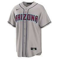 Men's Nike Corbin Carroll Gray Arizona Diamondbacks Road Replica Jersey