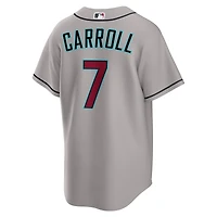 Men's Nike Corbin Carroll Gray Arizona Diamondbacks Road Replica Jersey