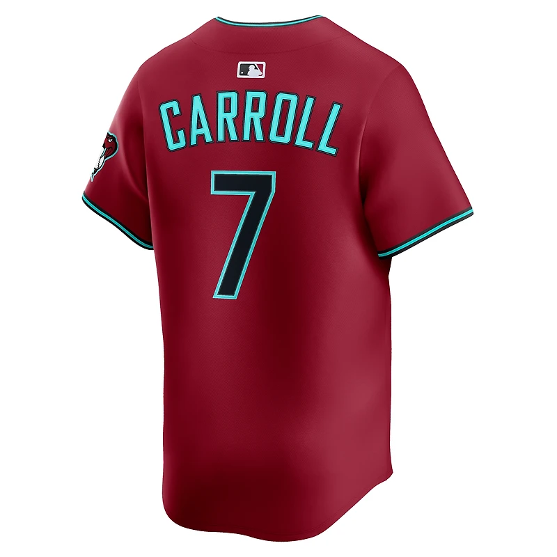 Maillot Nike Corbin Carroll rouge des Diamondbacks de l'Arizona pour homme, édition limitée