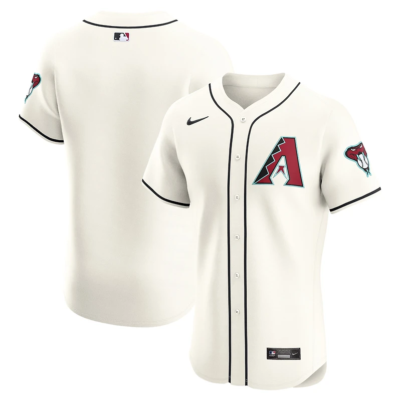 Maillot Nike Elite crème Arizona Diamondbacks pour homme