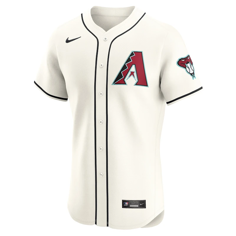 Maillot Nike Elite crème Arizona Diamondbacks pour homme