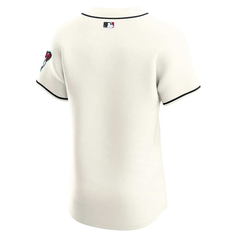 Maillot Nike Elite crème Arizona Diamondbacks pour homme