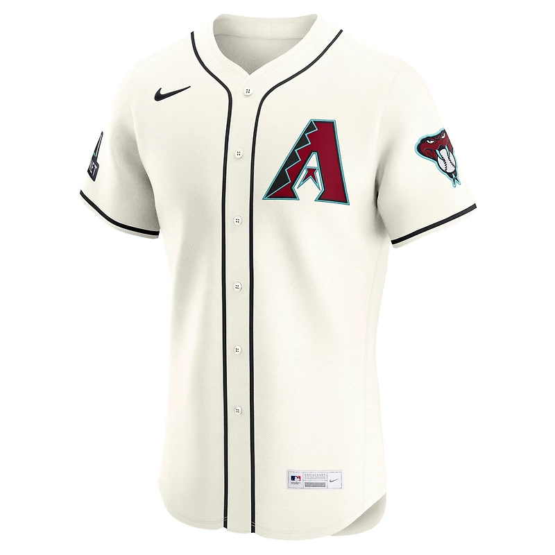Men's Nike Cream Arizona Diamondbacks Home Elite Jersey