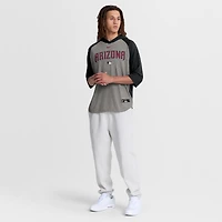 T-shirt à capuche raglan 3/4 manches Nike Authentic Collection Flux Dri-FIT pour homme, gris, Arizona Diamondbacks